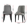 Artiss Dining Chairs Set of 4 Linen Fabric Grey - OZ Home Deals
