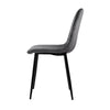 Artiss Dining Chairs Set of 4 Velvet Horizontal Slope Grey - OZ Home Deals