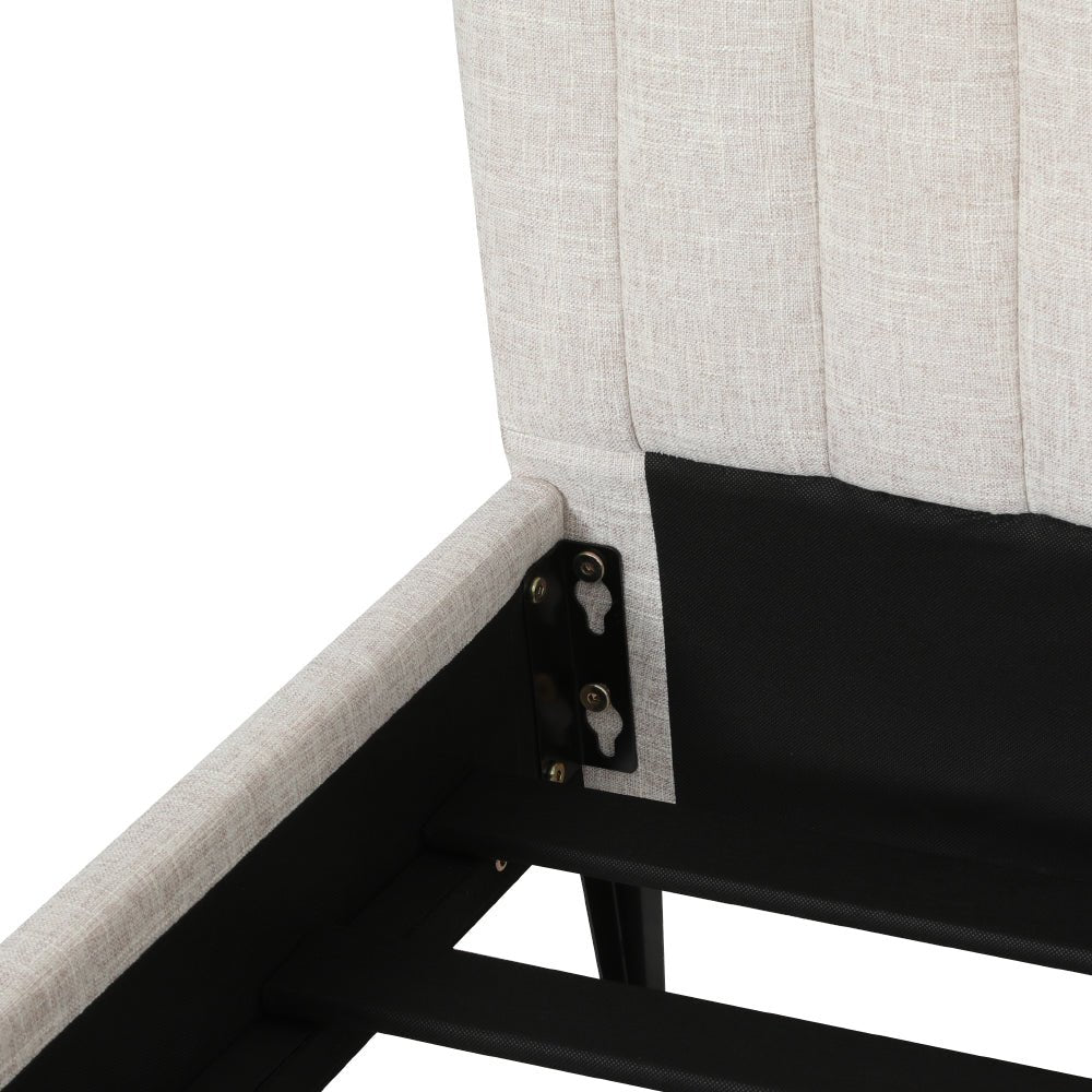 Bed Frame King Size Beige AMMY - OZ Home Deals