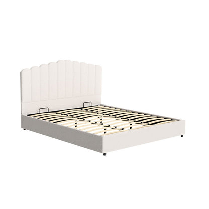 Bed Frame King Size Boucle FION - OZ Home Deals