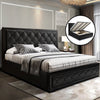 Bed Frame King Size Gas Lift Black TIYO - OZ Home Deals