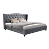 Bed Frame King Size Grey PIER - OZ Home Deals
