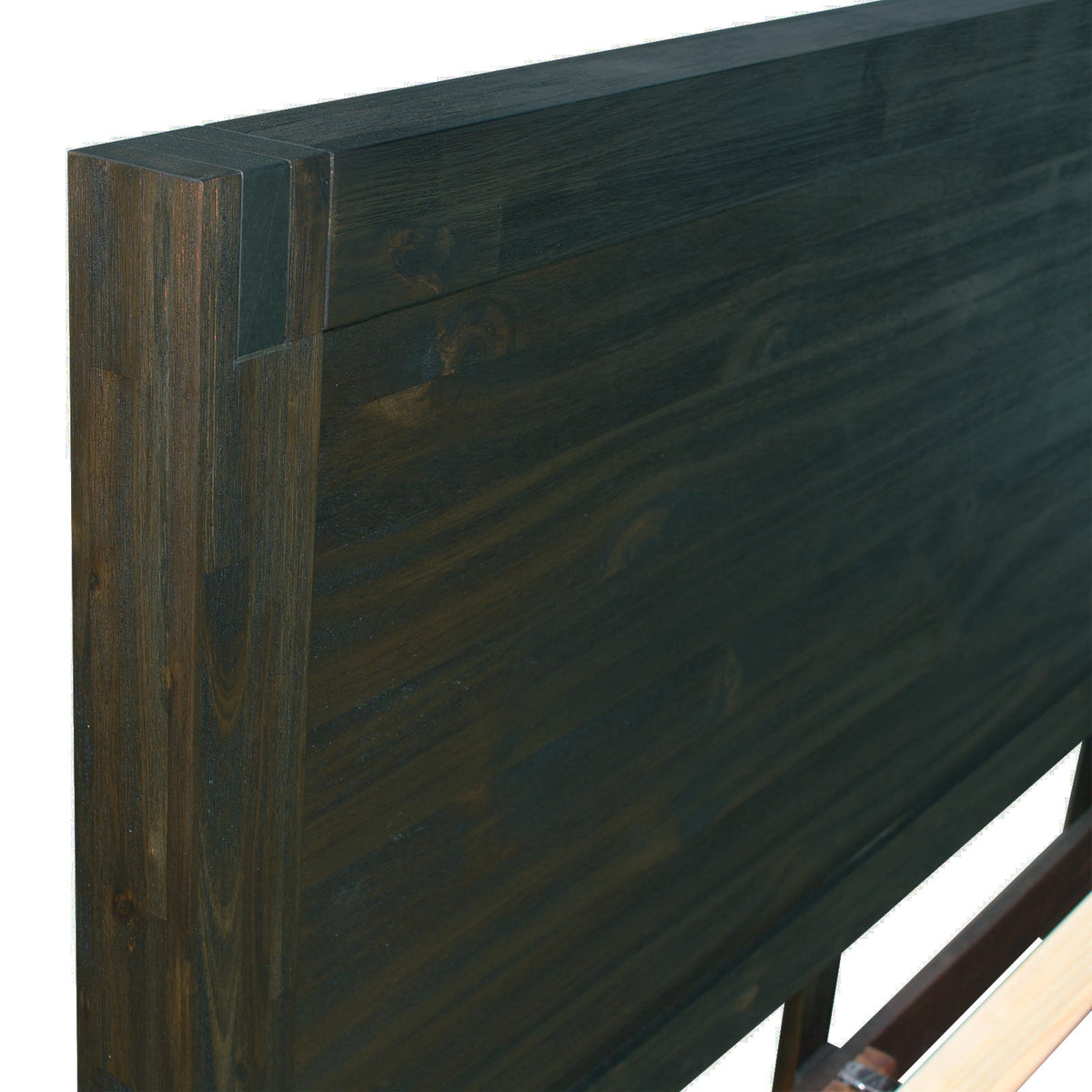 Bed Frame King Size in Solid Wood Veneered Acacia Bedroom Timber Slat in Chocolate - OZ Home Deals