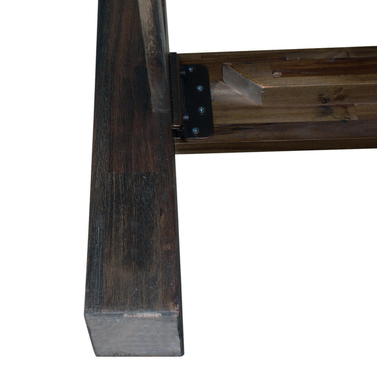 Bed Frame King Size in Solid Wood Veneered Acacia Bedroom Timber Slat in Chocolate - OZ Home Deals