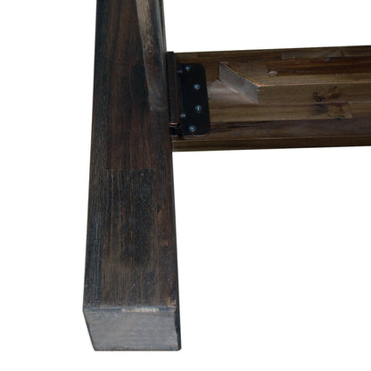 Bed Frame King Size in Solid Wood Veneered Acacia Bedroom Timber Slat in Chocolate - OZ Home Deals