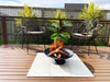 Black Lassen Cast Iron Fire Pit - OZ Home Deals