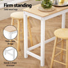 Byron 5-Piece Bar Table & Stools Set – Pine & Natural Beech Wood - OZ Home Deals