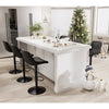 Celeste Diamond Bar Stools – Black & Gold, Set of 2 - OZ Home Deals