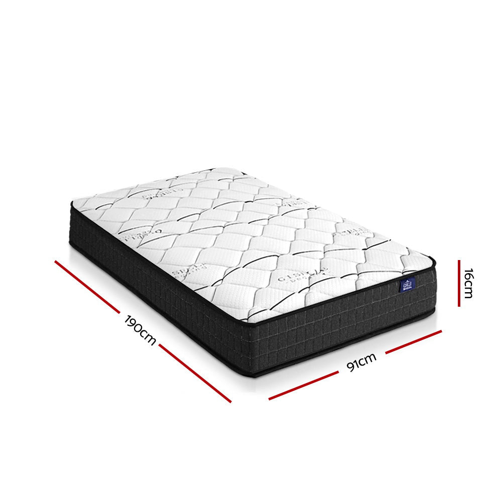 CoastalRest Single Bonnell Spring Mattress – Medium Firm - OZ Home Deals