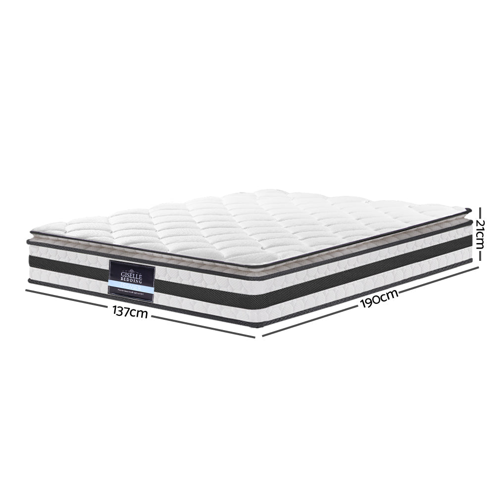 Coastline Double Pillow Top Bonnell Spring Mattress – Medium Firm - OZ Home Deals