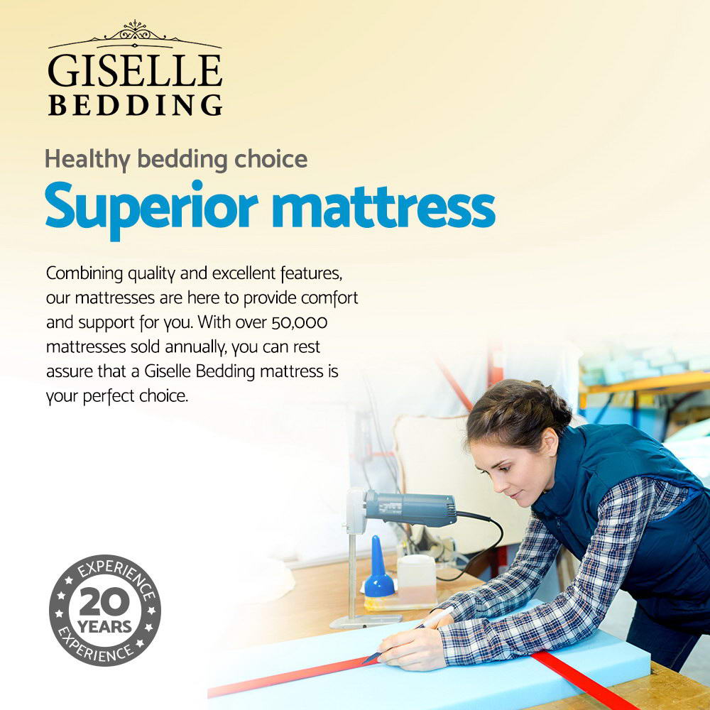 Coastline Double Pillow Top Bonnell Spring Mattress – Medium Firm - OZ Home Deals