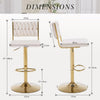 Damak Velvet Adjustable Bar Stools – Set of 2 - OZ Home Deals