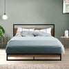 Double Package – Dane Industrial Bed Frame + Euro Top Bonnell Mattress - OZ Home Deals