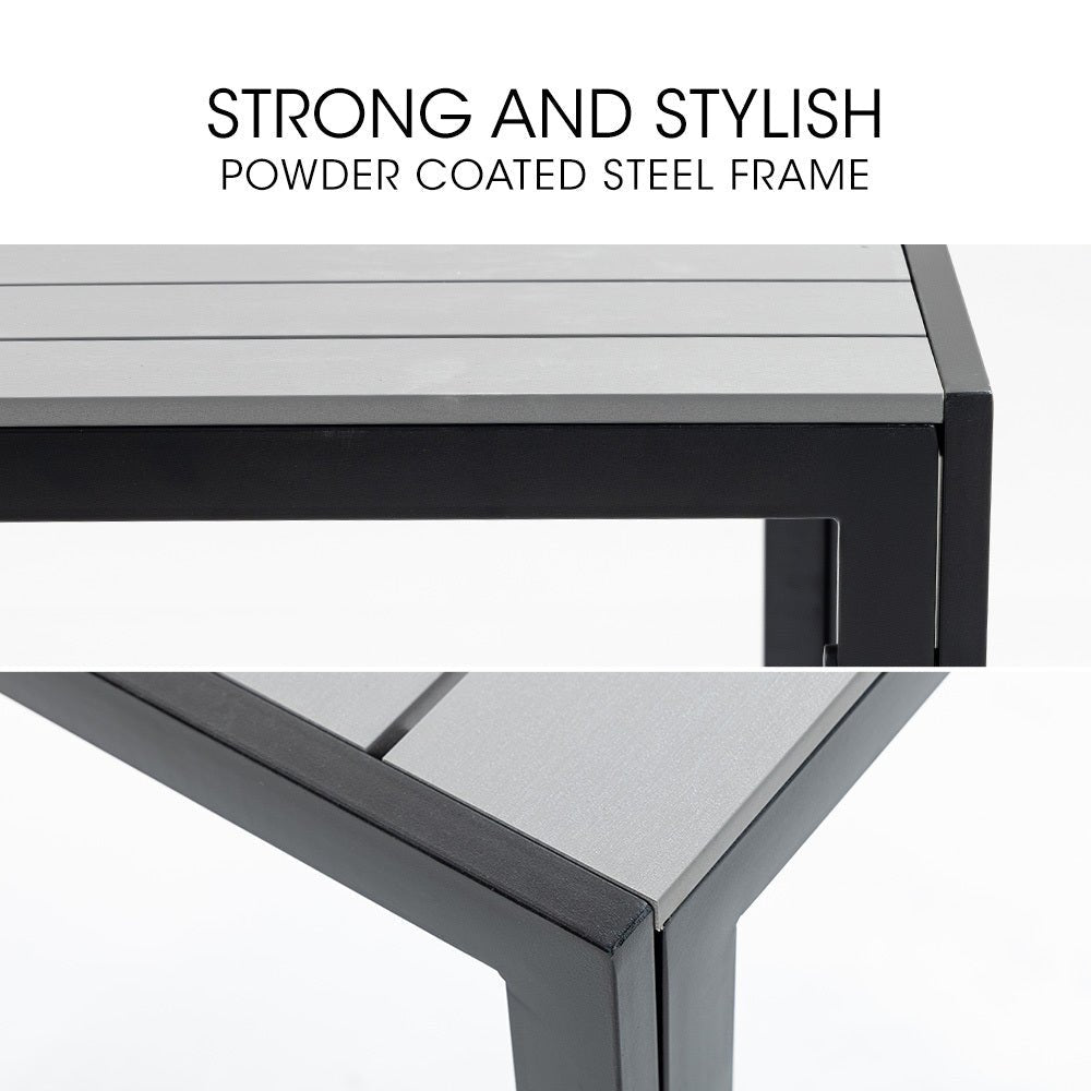 Fortia 90 x 90cm Outdoor Dining Table, Square, Furniture for Outside - OZ Home Deals