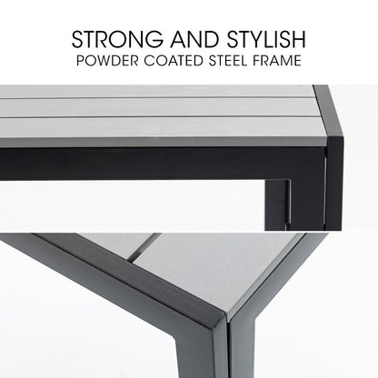 Fortia 90 x 90cm Outdoor Dining Table, Square, Furniture for Outside - OZ Home Deals