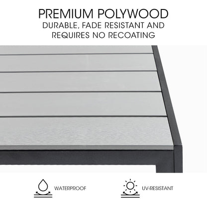 Fortia 90 x 90cm Outdoor Dining Table, Square, Furniture for Outside - OZ Home Deals