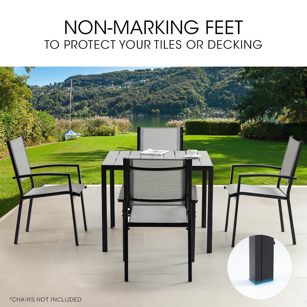 Fortia 90 x 90cm Outdoor Dining Table, Square, Furniture for Outside - OZ Home Deals