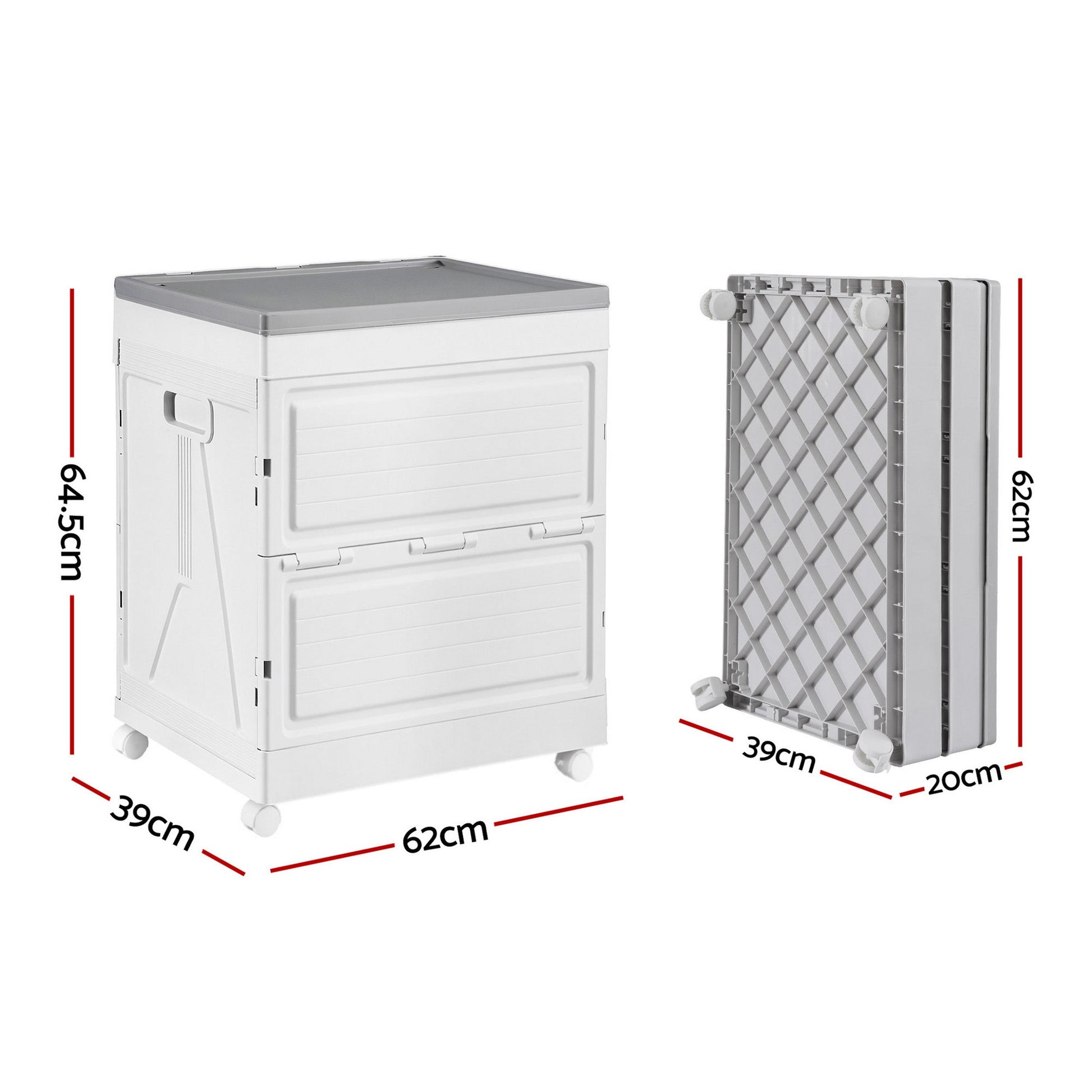 Gardeon 159L Outdoor Storage Box Stackable Cupboard Camping Organizer Wheels - OZ Home Deals