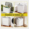 Gardeon 159L Outdoor Storage Box Stackable Cupboard Camping Organizer Wheels - OZ Home Deals