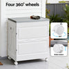 Gardeon 159L Outdoor Storage Box Stackable Cupboard Camping Organizer Wheels - OZ Home Deals