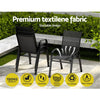 Gardeon 2PC Outdoor Dining Chairs Stackable Lounge Chair Patio Furniture Black - OZ Home Deals
