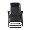 Gardeon 2PC Zero Gravity Chair Folding Outdoor Recliner Adjustable Sun Lounge Camping Black - OZ Home Deals