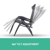 Gardeon 2PC Zero Gravity Chair Folding Outdoor Recliner Adjustable Sun Lounge Camping Grey - OZ Home Deals