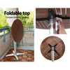 Gardeon 3-Piece Outdoor Bar Set Bistro Table Stools Adjustable Wooden Cafe - OZ Home Deals