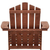 Gardeon 3PC Adirondack Outdoor Table and Chairs Wooden Beach Chair Brown - OZ Home Deals