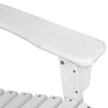 Gardeon 3PC Adirondack Outdoor Table and Chairs Wooden Beach Chair White - OZ Home Deals