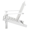 Gardeon 3PC Adirondack Outdoor Table and Chairs Wooden Beach Chair White - OZ Home Deals