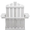 Gardeon 3PC Adirondack Outdoor Table and Chairs Wooden Beach Chair White - OZ Home Deals
