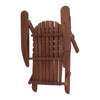 Gardeon 3PC Adirondack Outdoor Table and Chairs Wooden Foldable Beach Chair Brown - OZ Home Deals