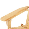 Gardeon 3PC Adirondack Outdoor Table and Chairs Wooden Foldable Beach Chair Natural - OZ Home Deals