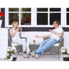 Gardeon 3PC Outdoor Bistro Set Patio Furniture Wicker Setting Chairs Table Cushion Grey - OZ Home Deals