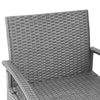 Gardeon 3PC Patio Furniture Bistro Set Wicker Outdoor Lounge Setting Grey - OZ Home Deals