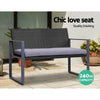 Gardeon 4 PCS Outdoor Sofa Set Rattan Furniture with Storage Cover Chairs Black - OZ Home Deals