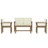 Gardeon 4-Piece Outdoor Sofa Set Wooden Couch Lounge Setting - OZ Home Deals