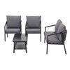 Gardeon 4 Seater Outdoor Sofa Set 4PCS Table Chair Setting Patio Furniture - OZ Home Deals
