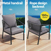 Gardeon 4 Seater Outdoor Sofa Set 4PCS Table Chair Setting Patio Furniture - OZ Home Deals