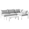 Gardeon 4 Seater Outdoor Sofa Set Aluminium Lounge Setting - OZ Home Deals