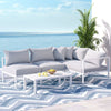 Gardeon 4 Seater Outdoor Sofa Set Aluminium Lounge Setting - OZ Home Deals
