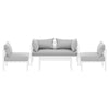 Gardeon 4 Seater Outdoor Sofa Set Aluminium Lounge Setting - OZ Home Deals