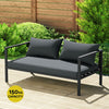 Gardeon 4 Seater Outdoor Sofa Set Aluminium Patio Furniture Setting 4PC Charcoal - OZ Home Deals