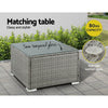 Gardeon 5-Piece Outdoor Sofa Set Wicker Couch Lounge Setting 4 Seater Grey - OZ Home Deals