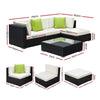 Gardeon 5-Piece Outdoor Sofa Set Wicker Couch Lounge Setting Cover - OZ Home Deals