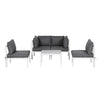 Gardeon 6PCS Outdoor Sofa Set Aluminium Table and Chairs Lounge Patio Furniture - OZ Home Deals