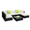 Gardeon 7-Piece Outdoor Sofa Set Wicker Couch Lounge Setting Cover - OZ Home Deals