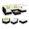 Gardeon 7-Piece Outdoor Sofa Set Wicker Couch Lounge Setting Cover - OZ Home Deals