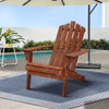 Gardeon Adirondack Outdoor Chairs Wooden Beach Chair Patio Furniture Garden Brown - OZ Home Deals
